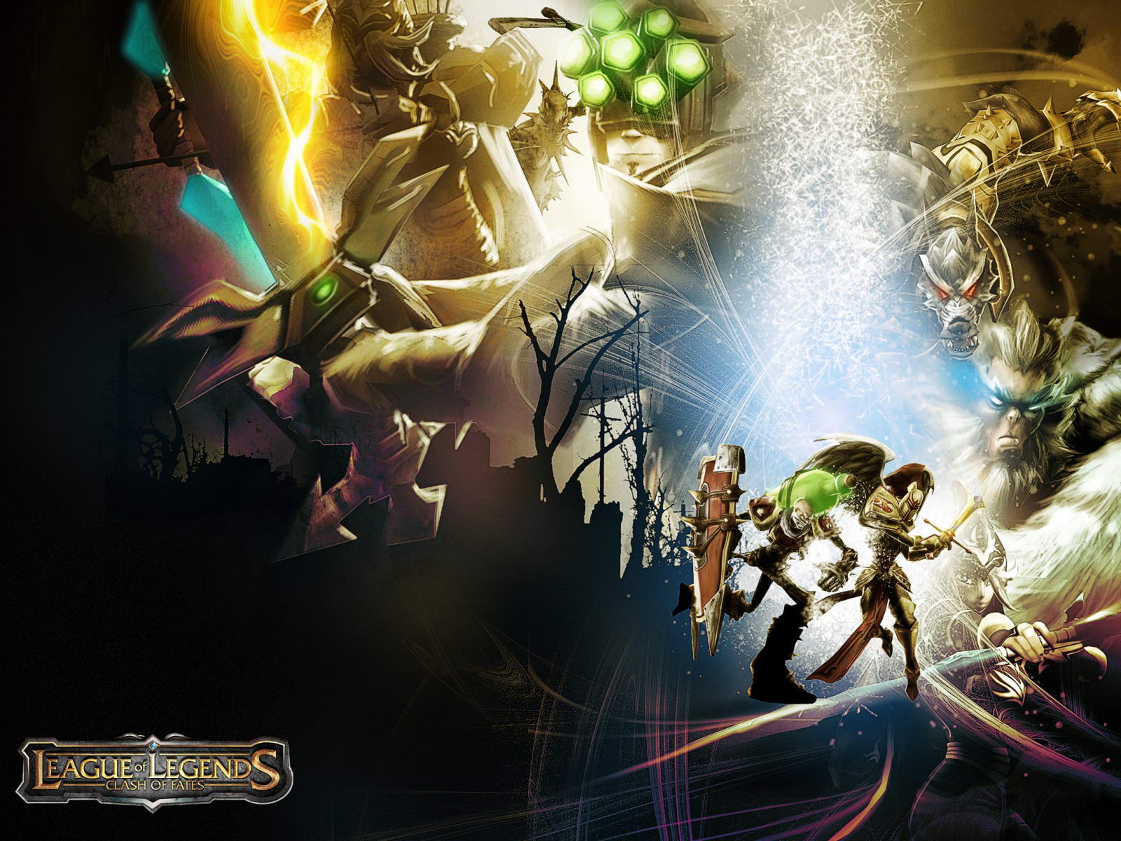 Fonds d'cran Jeux Vido League of Legends - Clash of Fates 