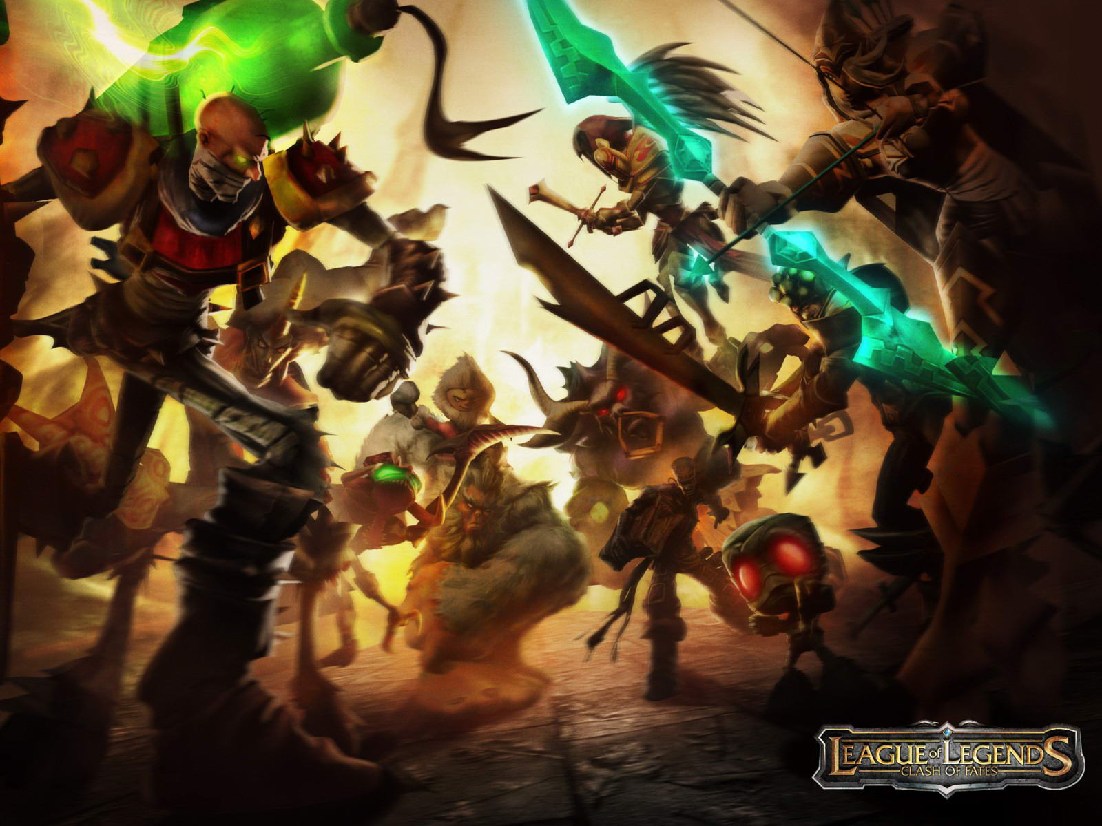 Fonds d'cran Jeux Vido League of Legends - Clash of Fates 