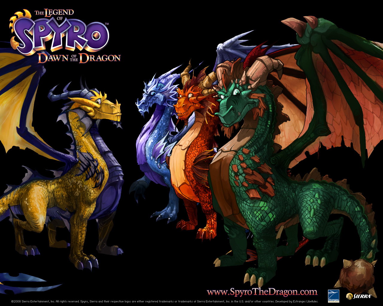 Wallpapers Video Games The Legend of Spyro - Dawn of the Dragon 