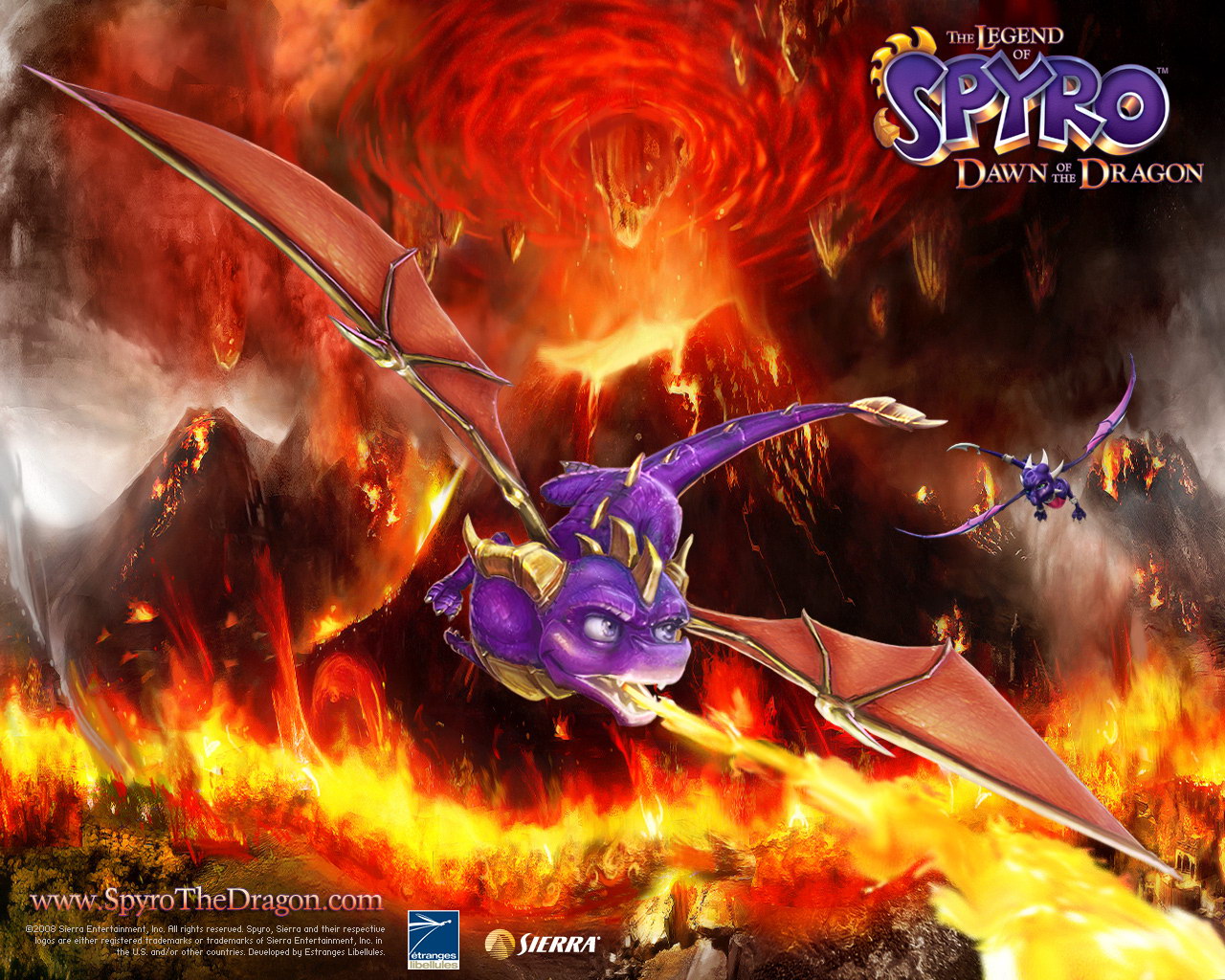 Wallpapers Video Games The Legend of Spyro - Dawn of the Dragon 