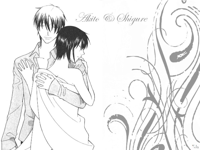 Wallpapers Manga Fruits Basket Akito et Shigure