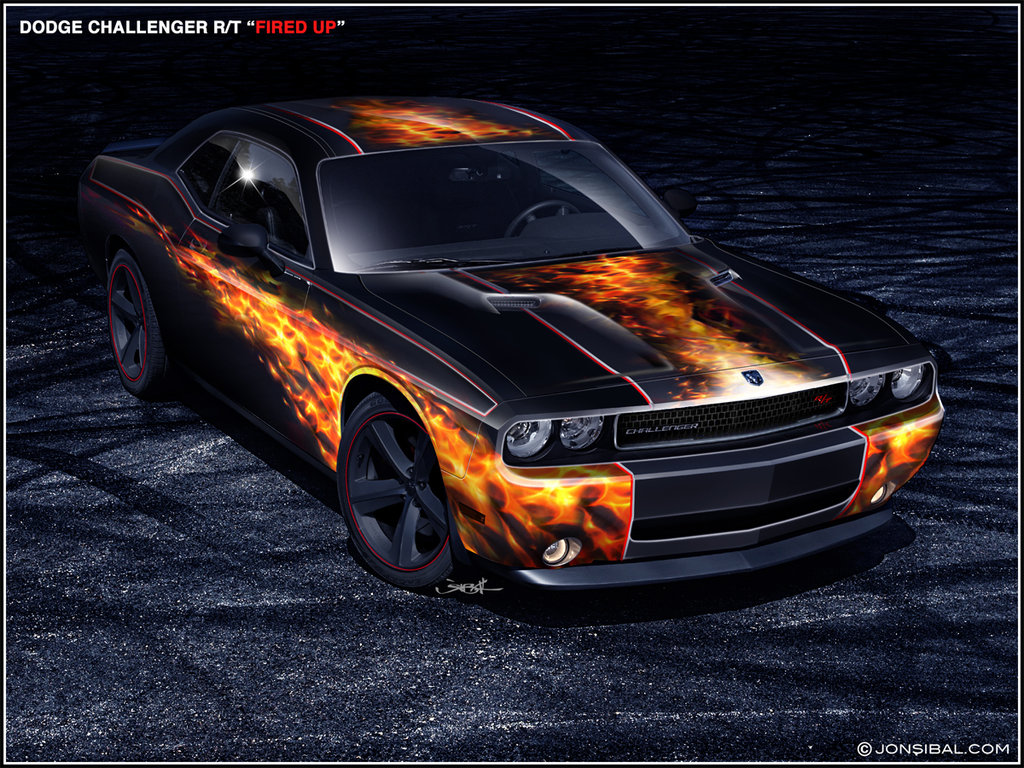 Wallpapers Digital Art Cars - Transport Fired Up