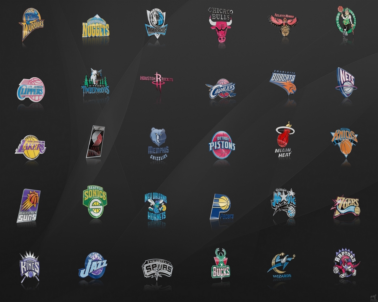 Fonds d'cran Sports - Loisirs Basketball team NBA logos