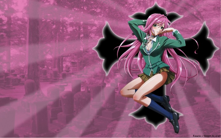 Fonds d'cran Manga Rosario + Vampire Wallpaper N233272