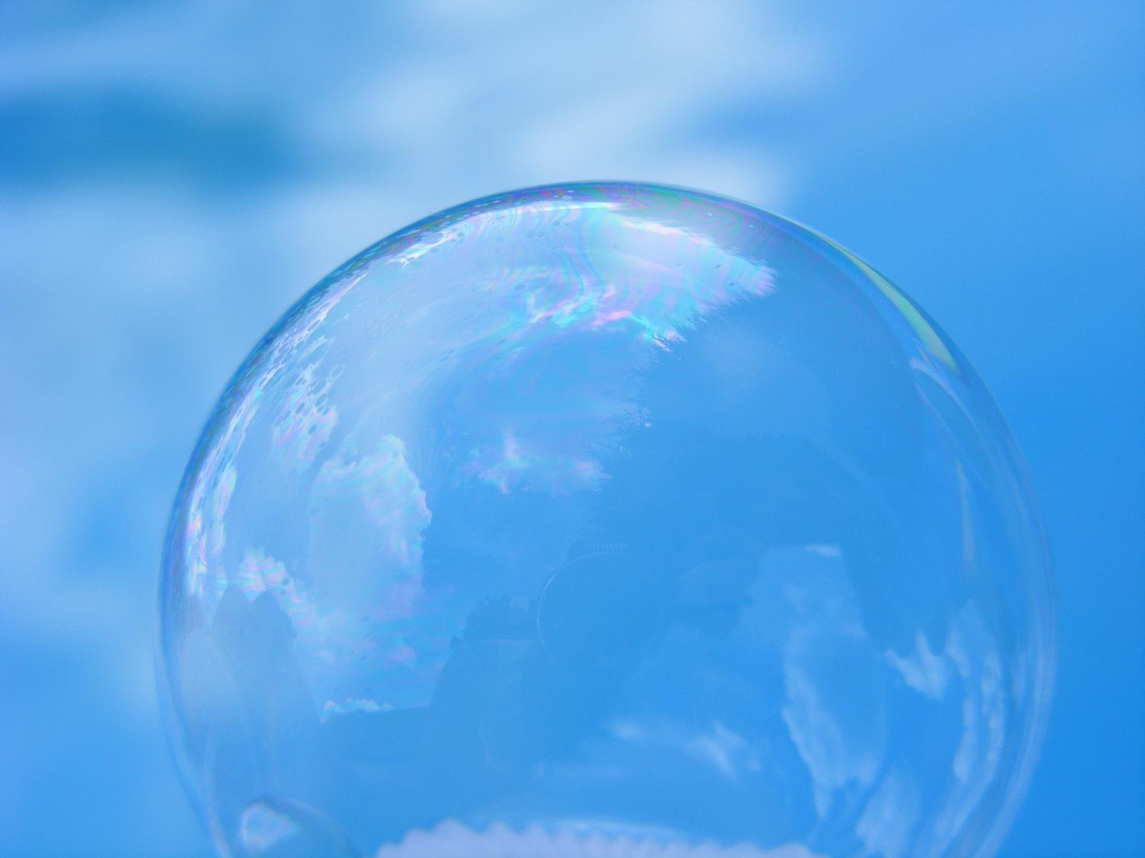 Wallpapers Objects Bubbles Une bulle dans la piscine