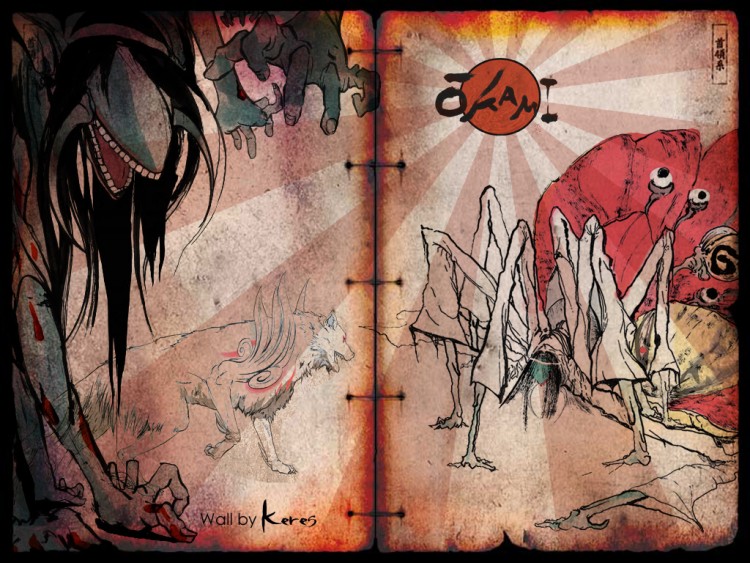 Fonds d'cran Jeux Vido Okami Amaterasu's Fight !!