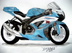 Fonds d'cran Art - Crayon Suzuki GSXR 600