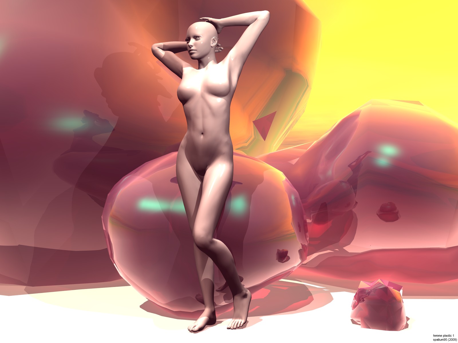 Fonds d'cran Art - Numrique 3D - Bryce femme plastic 1