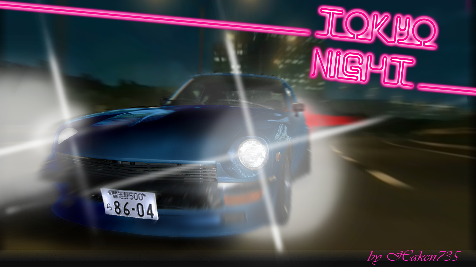 Wallpapers Cars Nissan Tokyo Night