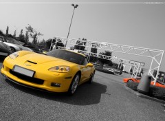 Fonds d'cran Voitures Corvette Z06 VS Lamborhini Diablo