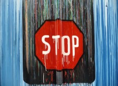 Fonds d'cran Art - Peinture STOP