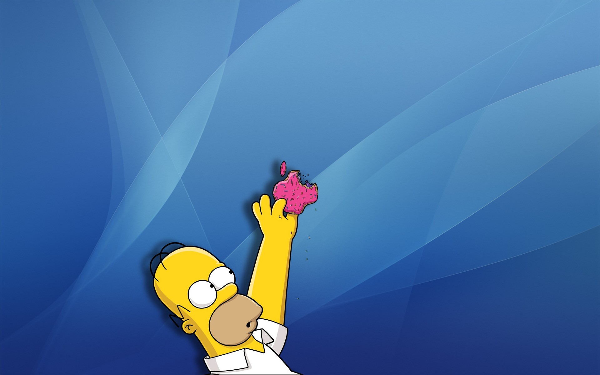 Fonds d'cran Dessins Anims Les Simpsons Homer & Apple