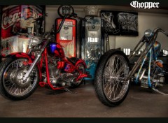 Wallpapers Motorbikes Chopper garage