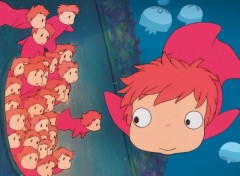 Wallpapers Cartoons Ponyo sur la falaise