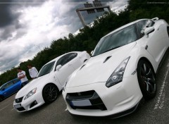 Wallpapers Cars Nissan GTR & Lexus IS-F