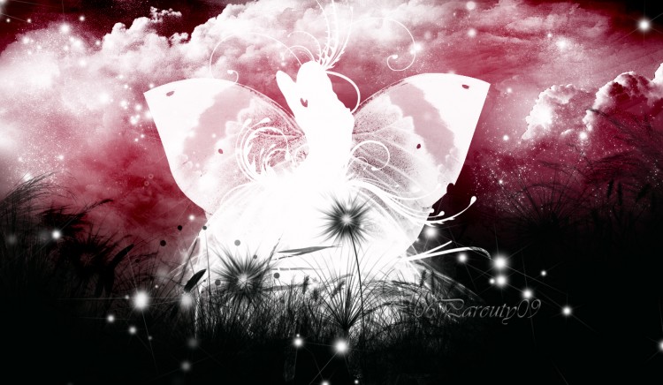 Wallpapers Digital Art Elfs elfe papillon 