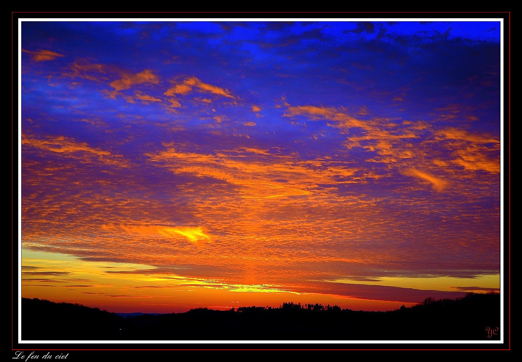 Fonds d'cran Nature Couchers et levers de Soleil Le feu du ciel