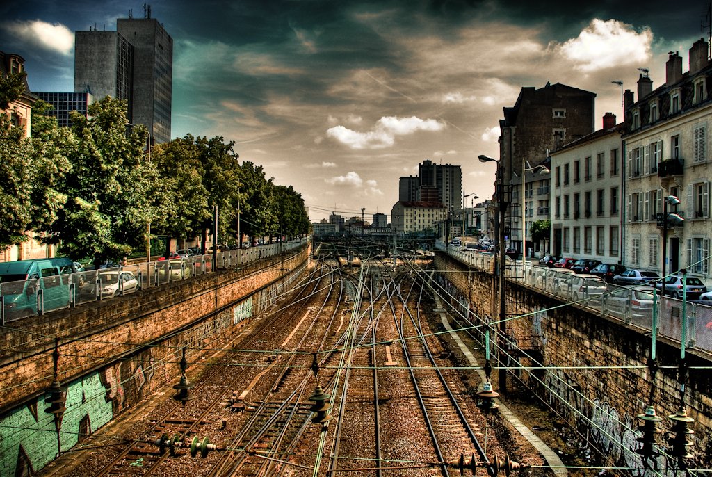 Fonds d'cran Constructions et architecture Gares - Rails gare de nancy