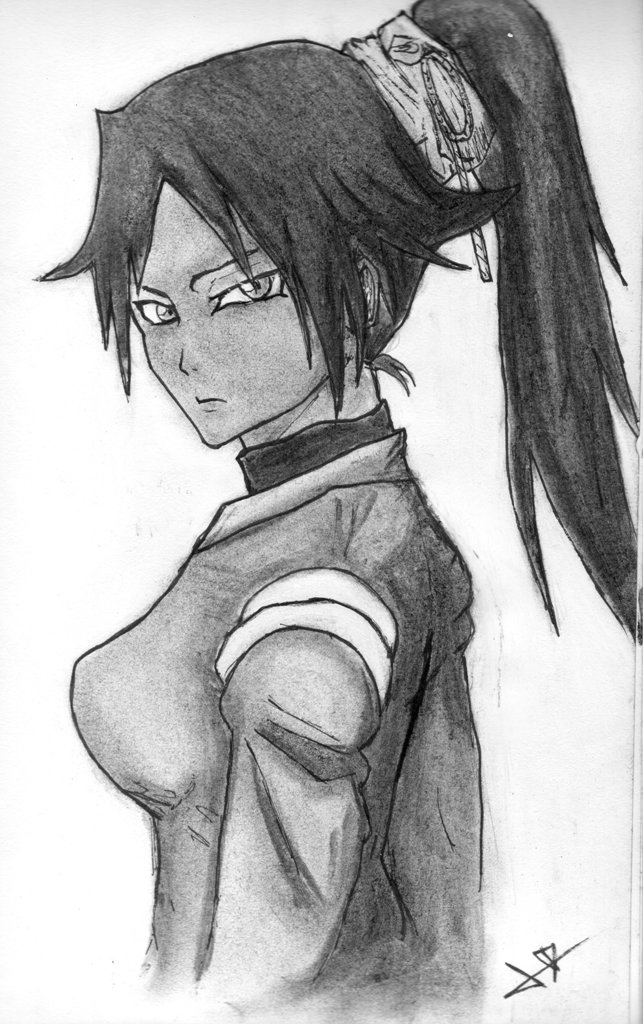 Wallpapers Art - Pencil Manga - Bleach Yoruichi