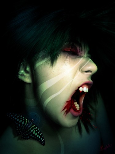 Wallpapers Digital Art Dark Style Blood Addict !