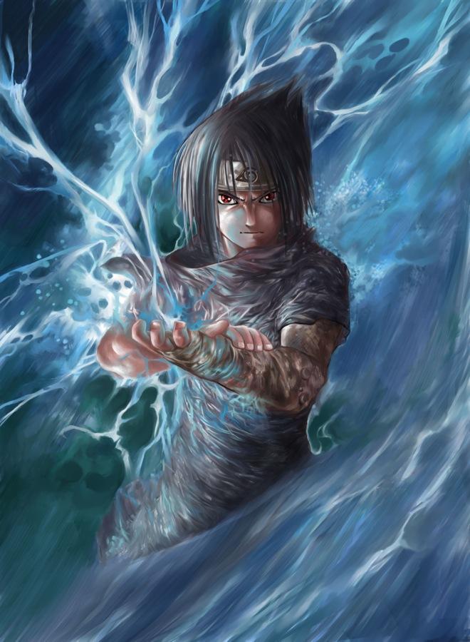 Wallpapers Art - Pencil Manga - Naruto Sasuke