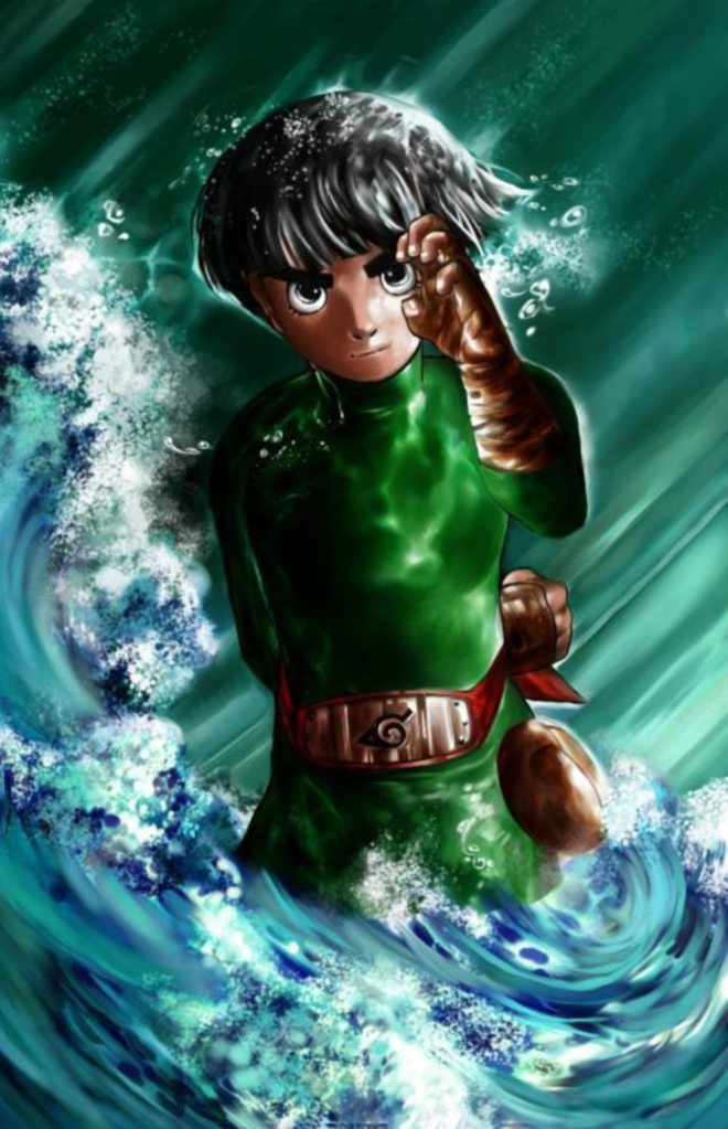 Wallpapers Art - Pencil Manga - Naruto Rock Lee