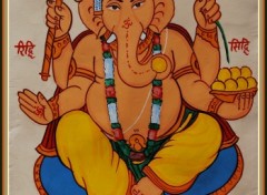 Wallpapers Art - Painting Ganesh indien