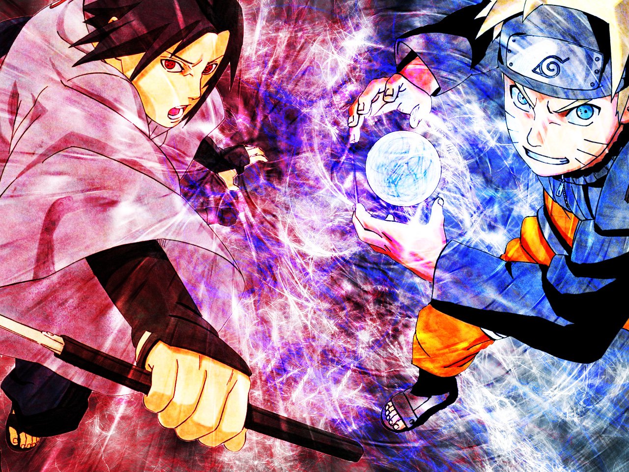 Wallpapers Manga 20th Century Boys Naruto_VS_Sasuke