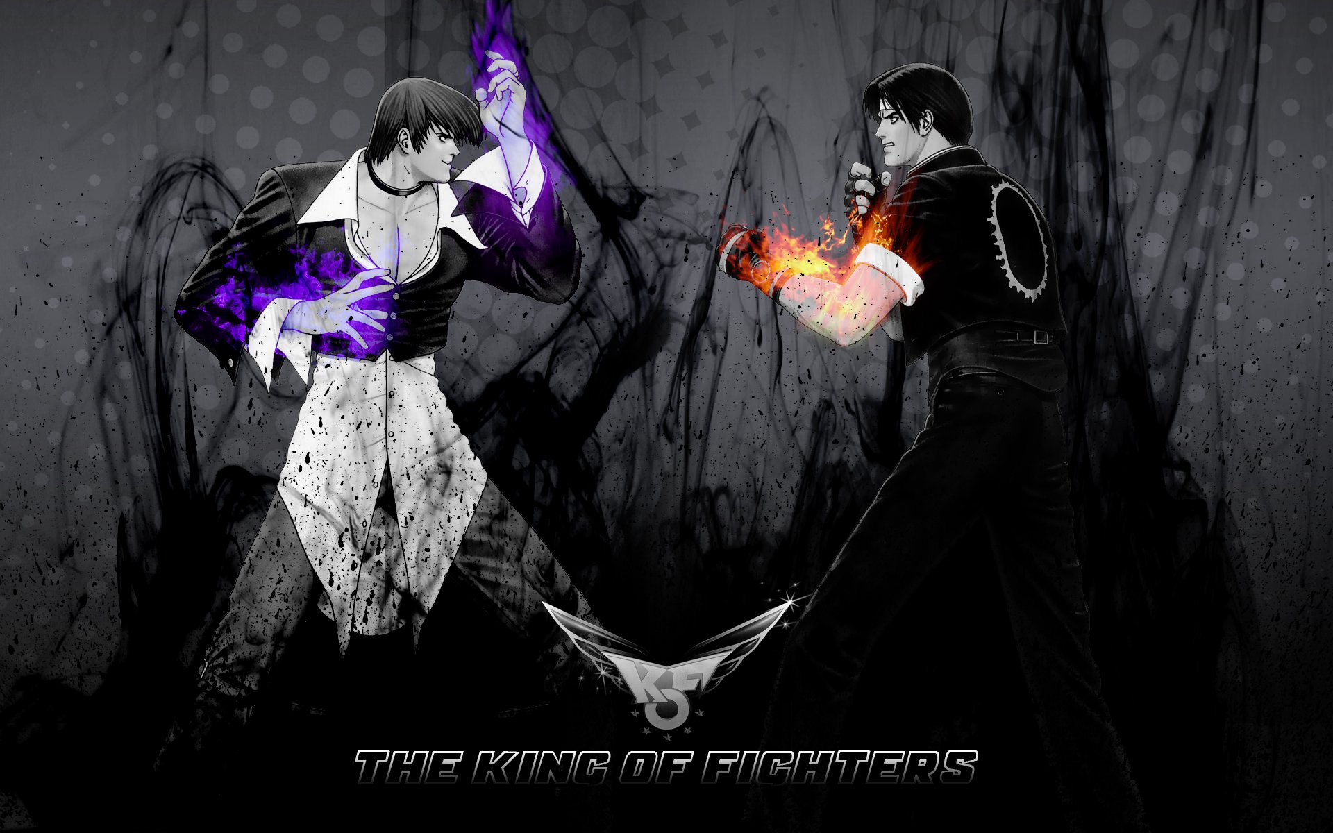 Wallpapers Video Games King of Fighters Kyo VS Iori