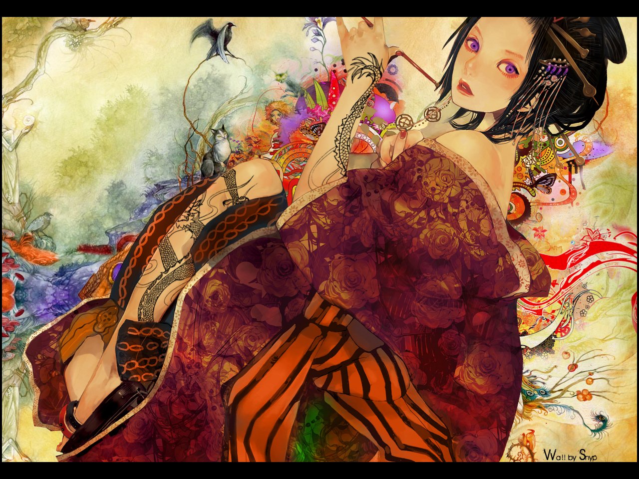 Wallpapers Fantasy and Science Fiction Women Geisha