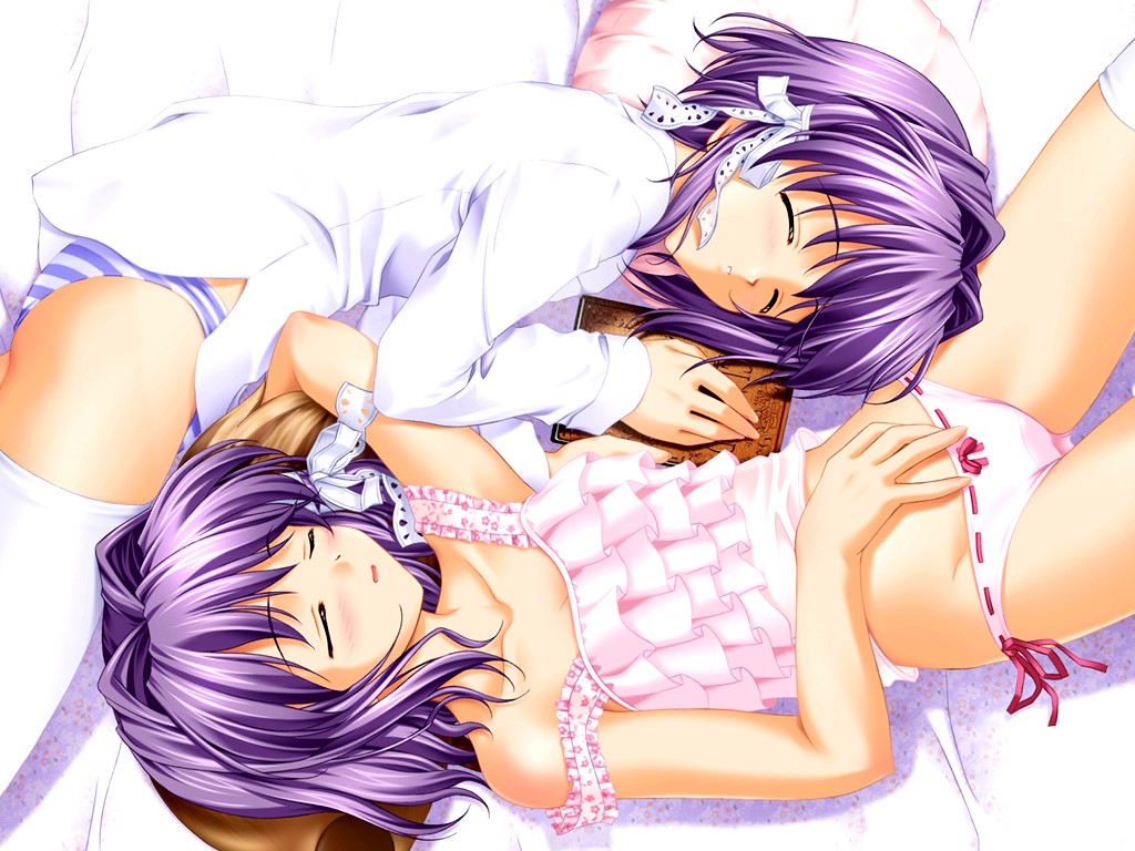 Fonds d'cran Manga Clannad (TV) Ryou x Kyou Fujibayashi