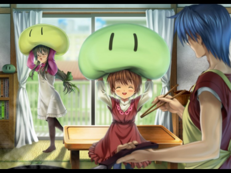 Fonds d'cran Manga Clannad (TV) Ushio,Tomoya,Fko