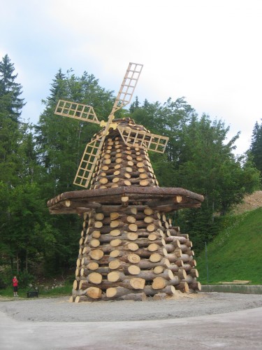 Wallpapers Constructions and architecture Windmills Moulin de bois Station Les Rousses Jura