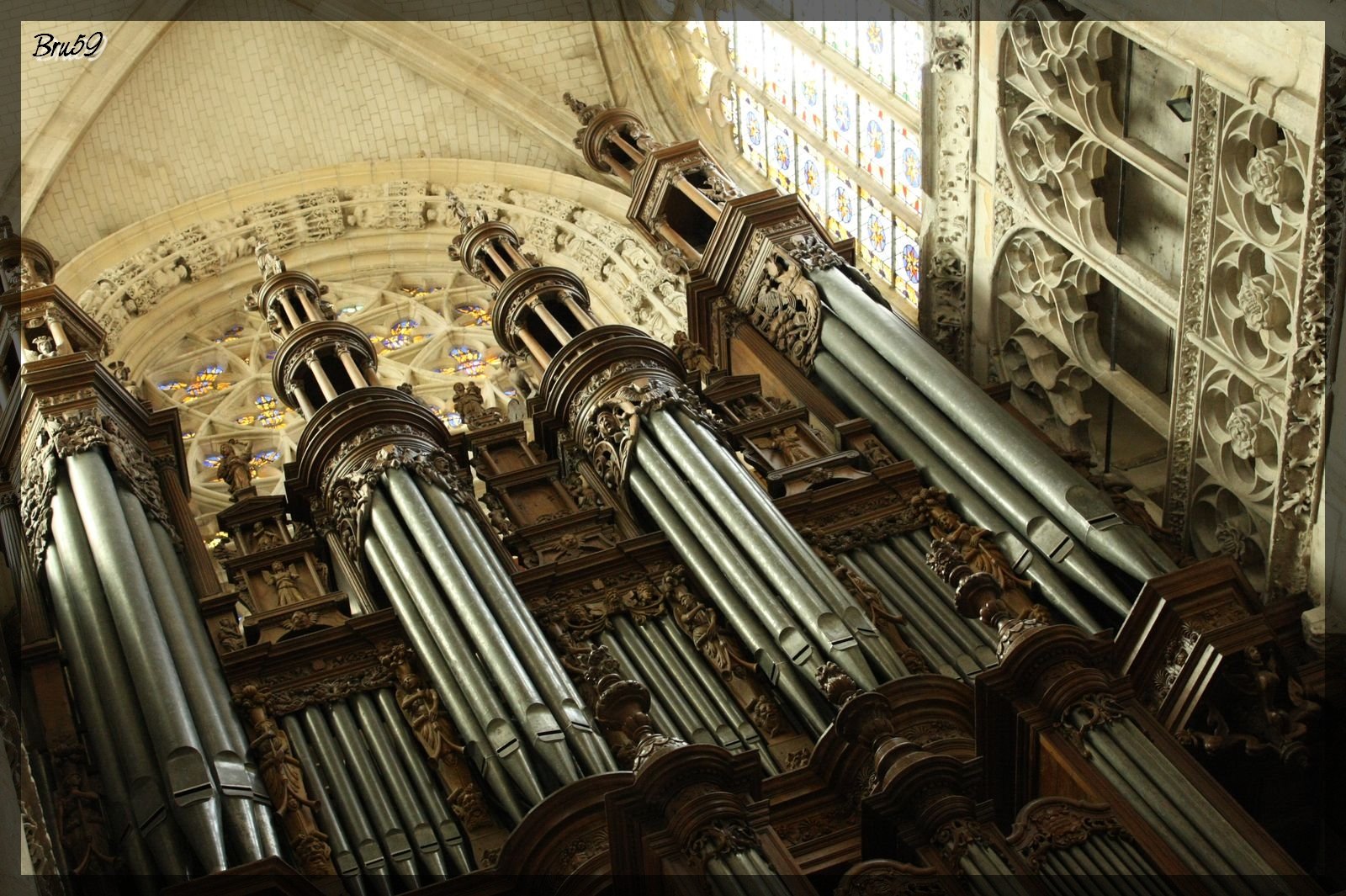 Fonds d'cran Objets Musique Orgue de l'glise de Caudebec en Caux (Normandie)