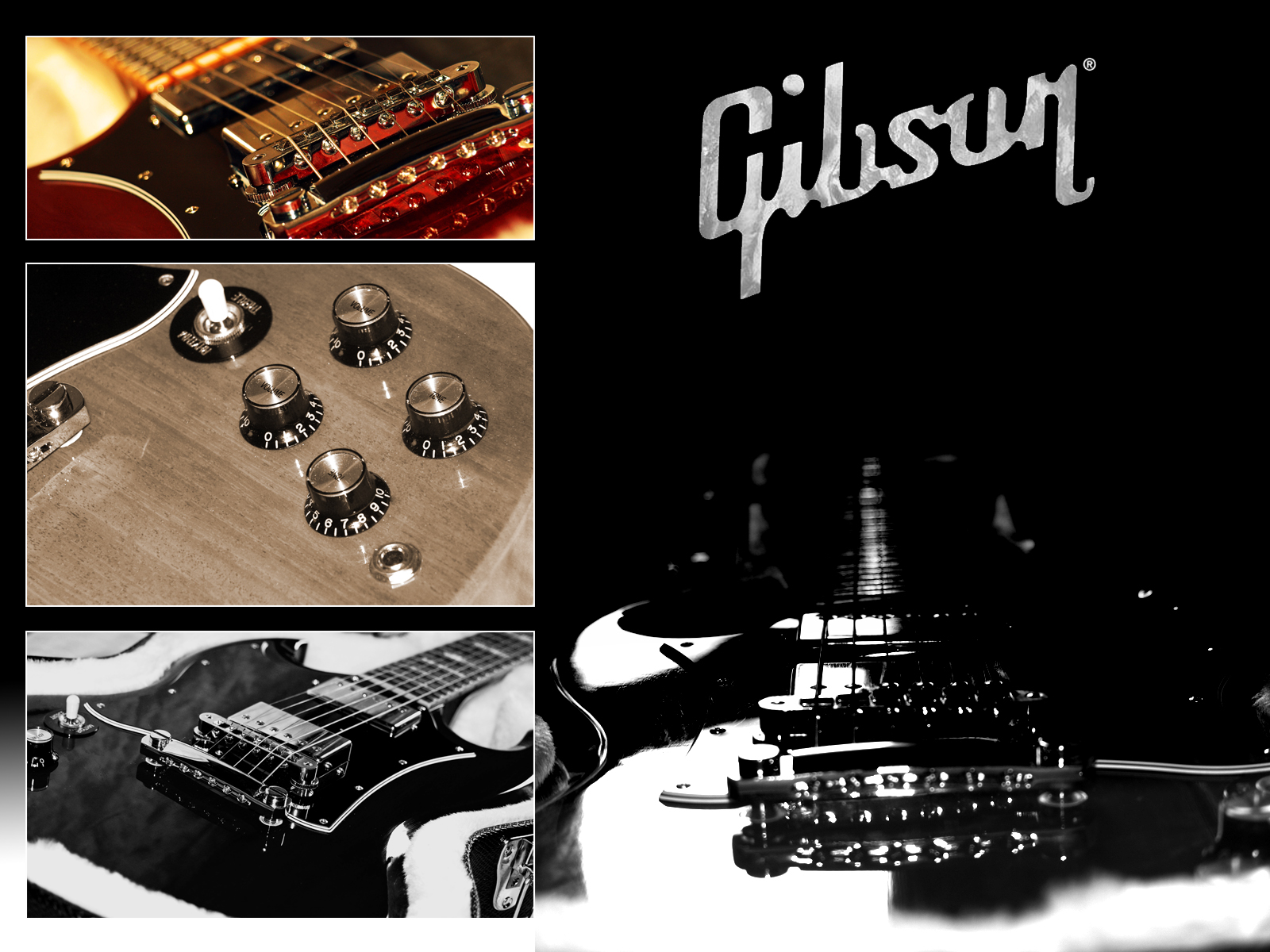 Wallpapers Music Instruments - Guitares Gibson Sg - montage