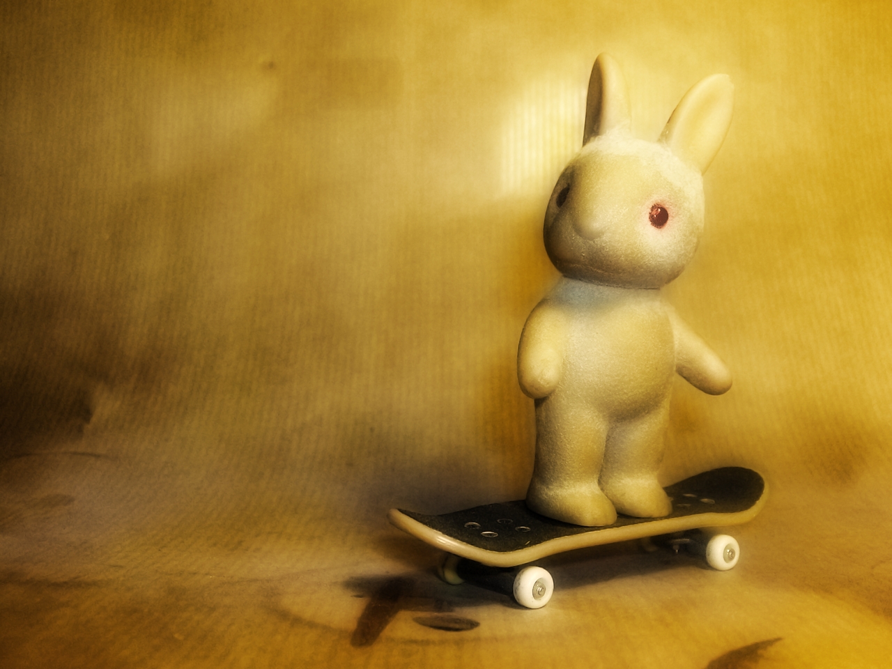 Fonds d'cran Art - Numrique Animaux Lapin Skater