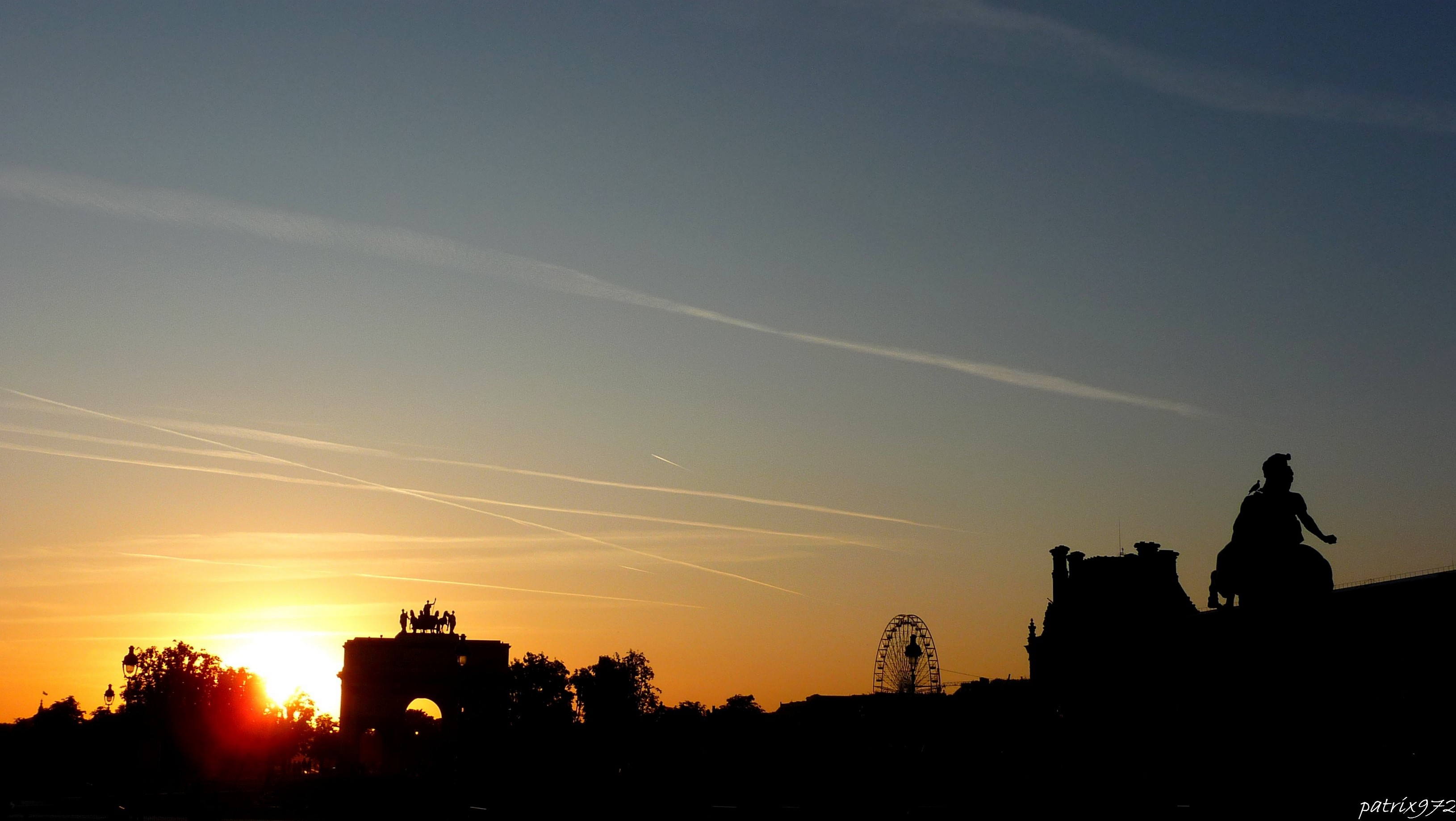 Wallpapers Nature Sunsets and sunrises Coucher de soleil sur Paris