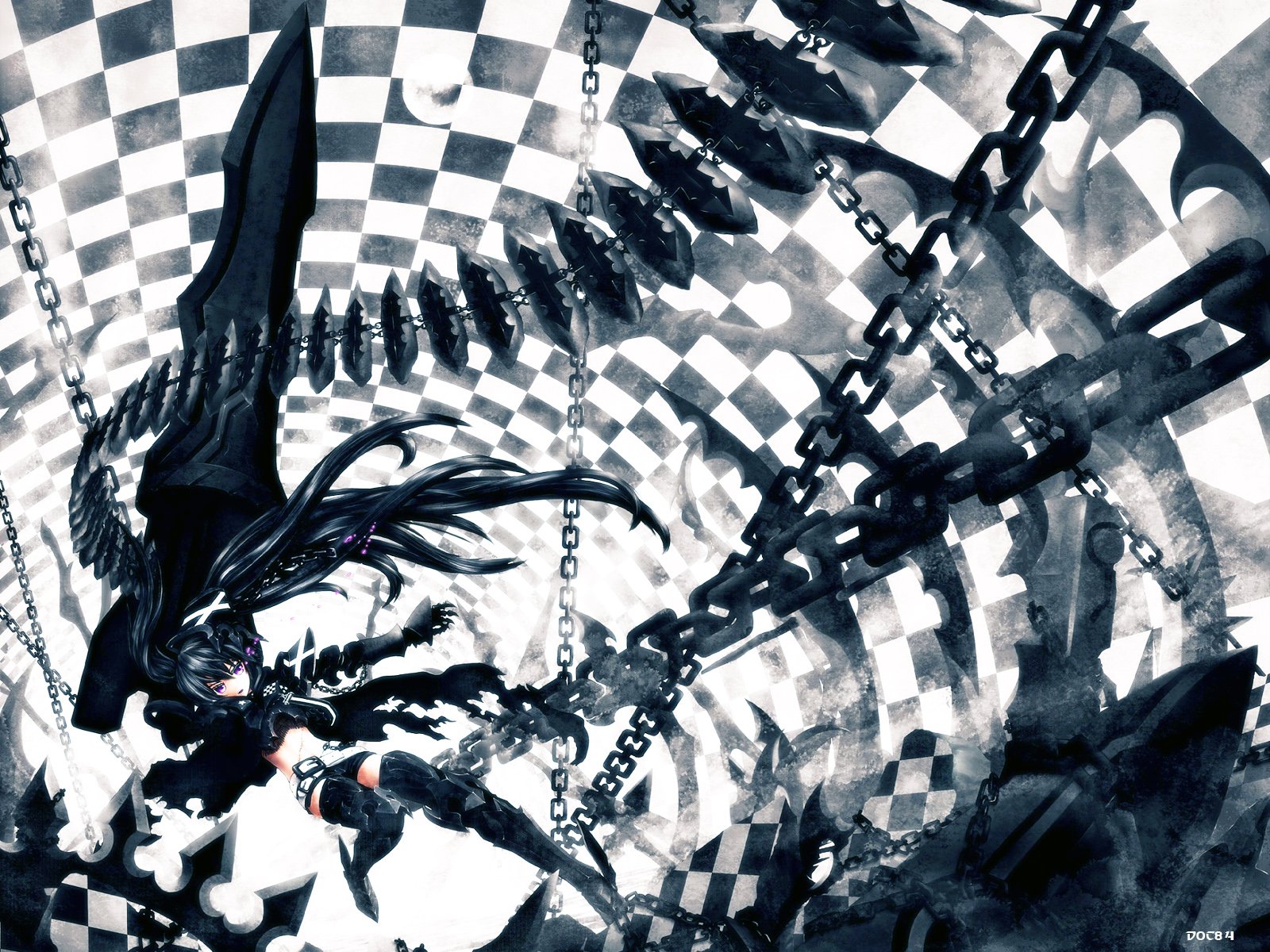 Fonds d'cran Manga Black Rock Shooter Black Rock Shooter