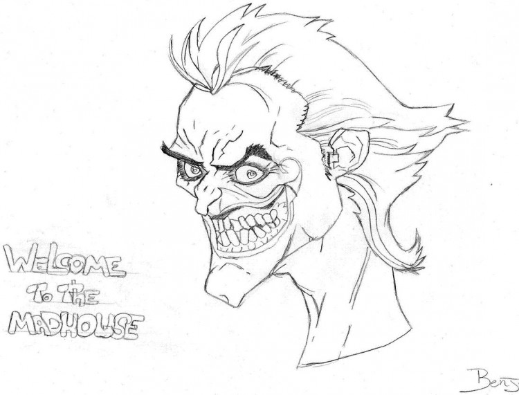 Wallpapers Art - Pencil Caricatures Le Joker