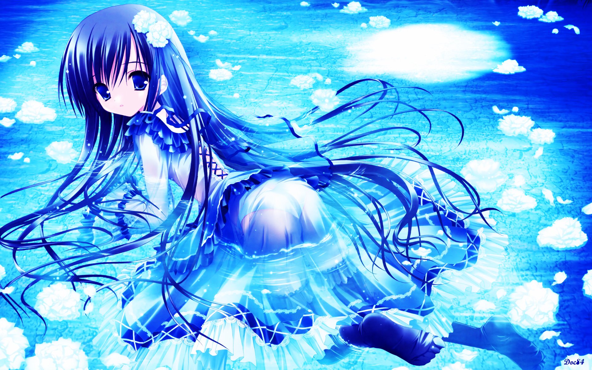 Fonds d'cran Manga Divers Loli Blue