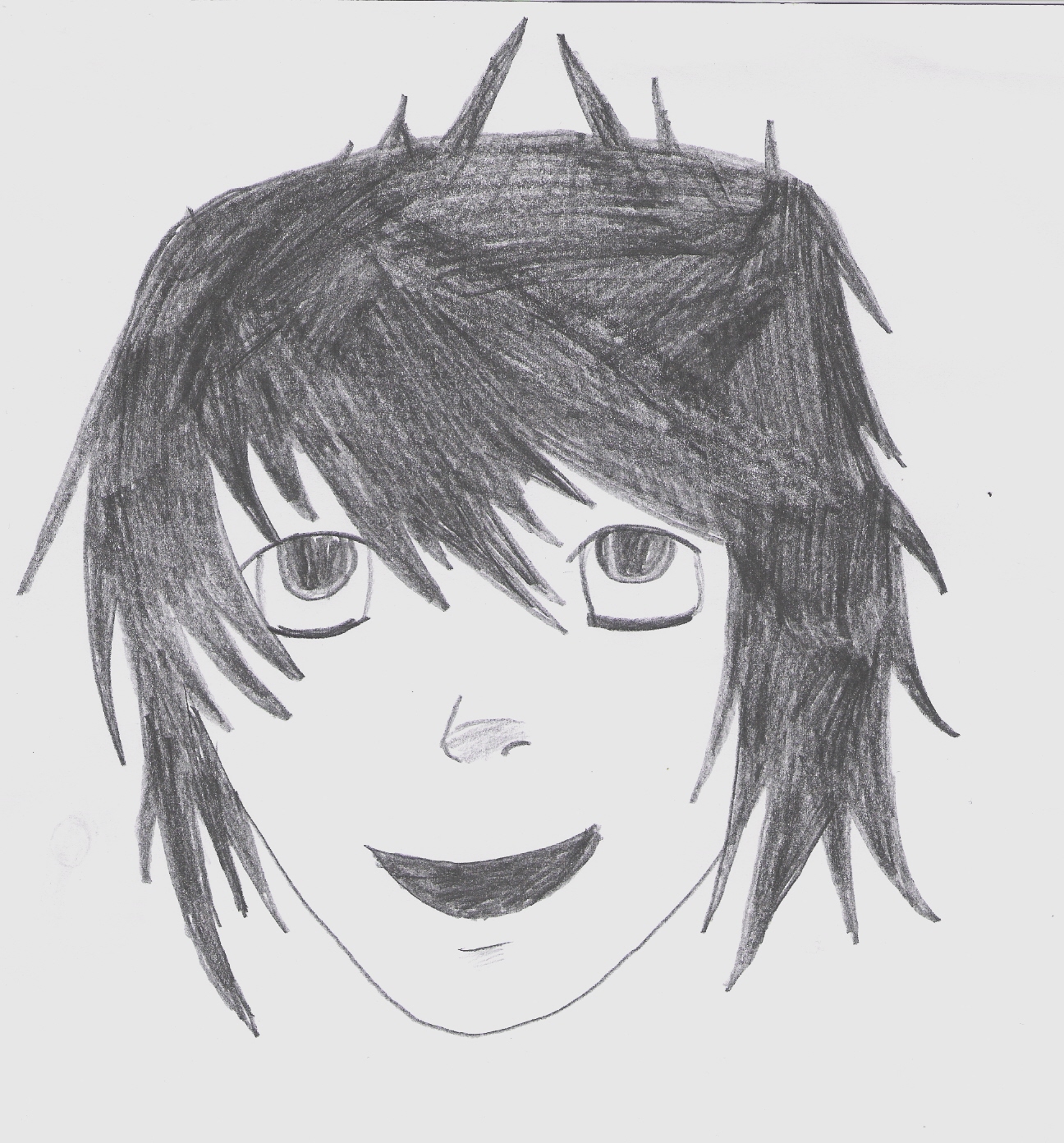 Wallpapers Art - Pencil Manga - Death Note Lawliet