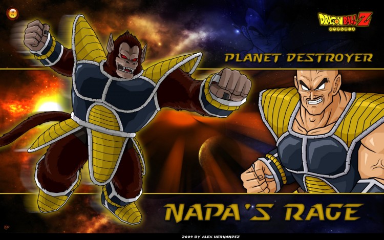 Fonds d'cran Manga Dragon Ball Z Napa Rage