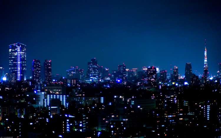 Wallpapers Constructions and architecture Cities - Towns Skyline nocturne