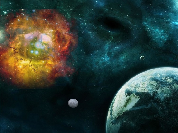 Wallpapers Digital Art Space - Universe la terre futur