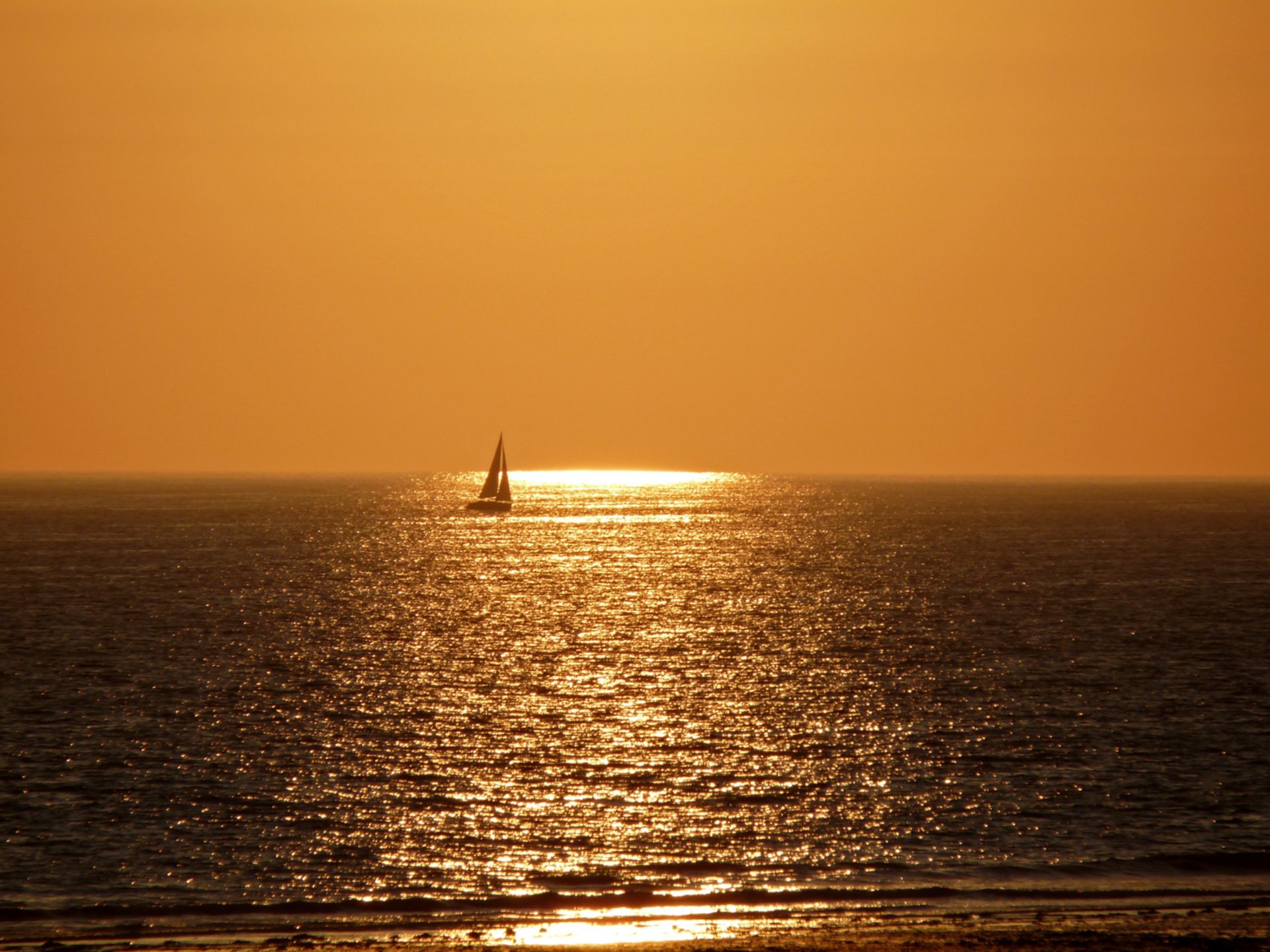 Wallpapers Nature Seas - Oceans - Beaches coucher de soleil