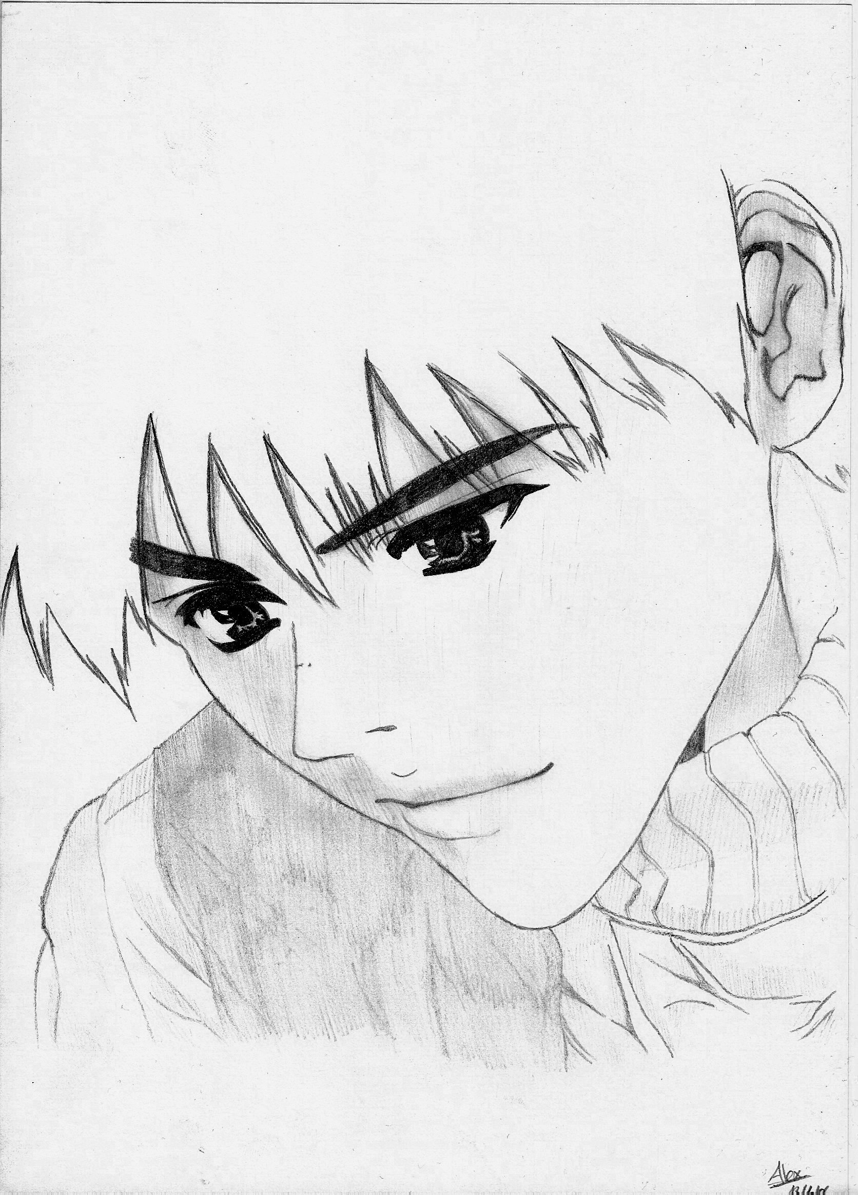 Wallpapers Art - Pencil Manga - I''s Seto 