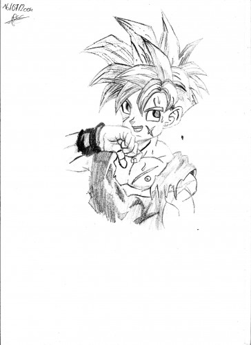 Fonds d'cran Art - Crayon Manga - Dragon Ball Z Sangohan