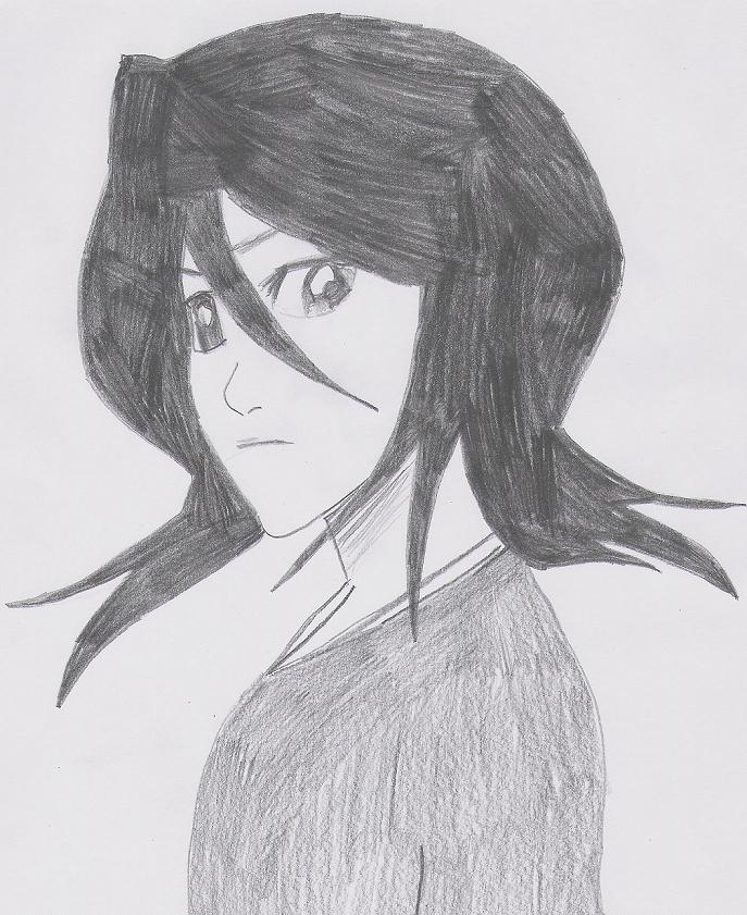 Wallpapers Art - Pencil Manga - Bleach Rukia