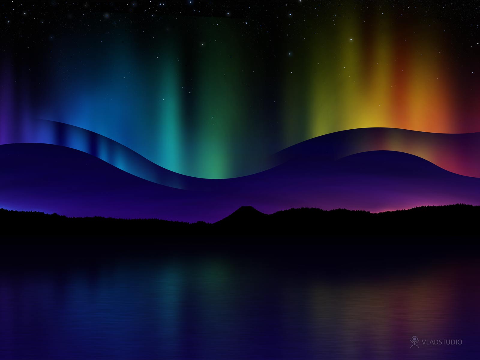 Wallpapers Digital Art Nature - Landscapes Night Light