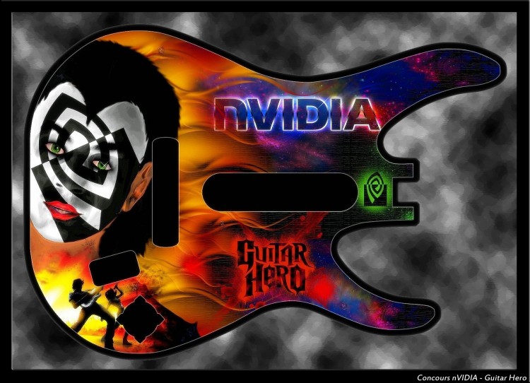 Fonds d'cran Art - Numrique Graphisme Concours nVIDIA - Guitar Hero 2009